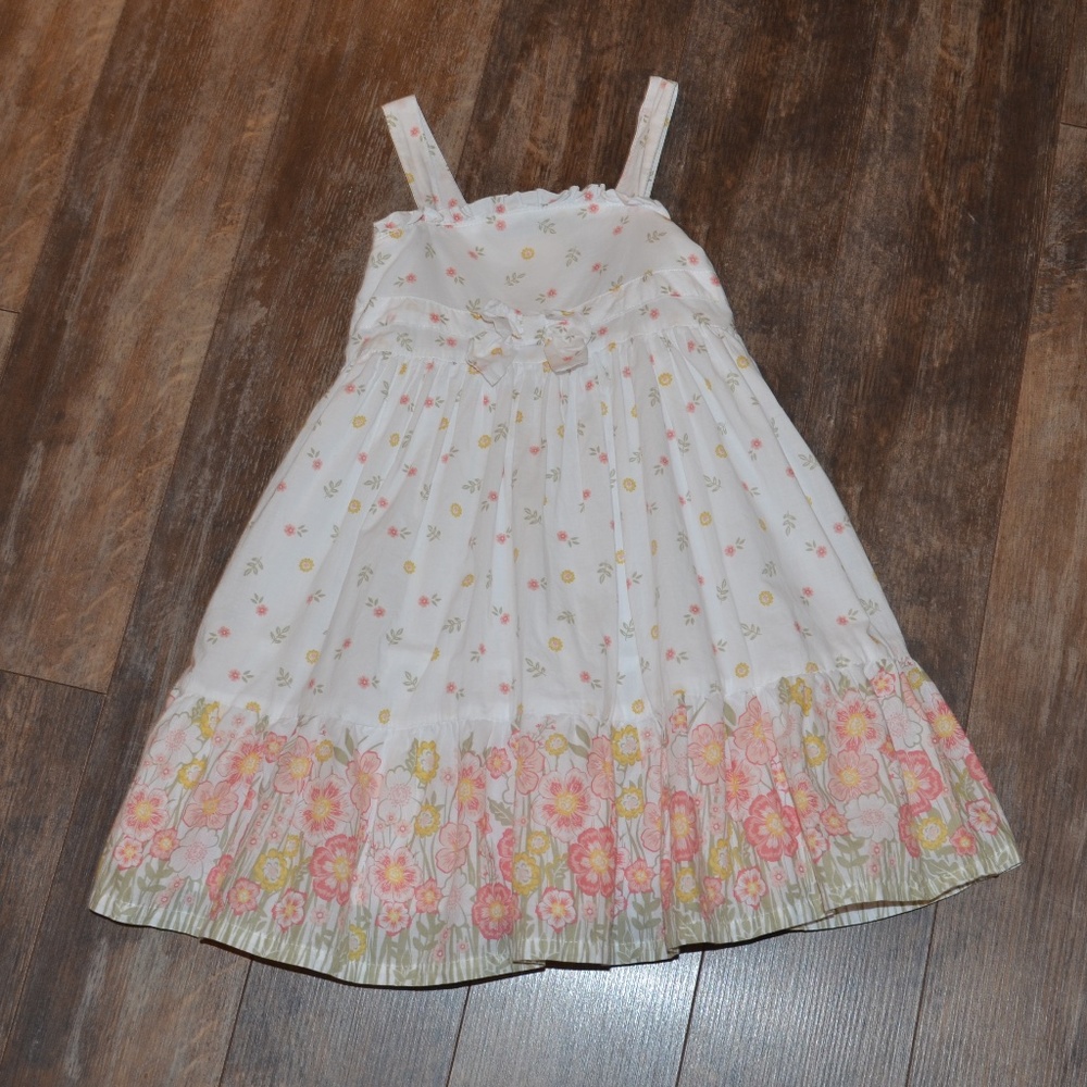 Tahari White Floral Dress
